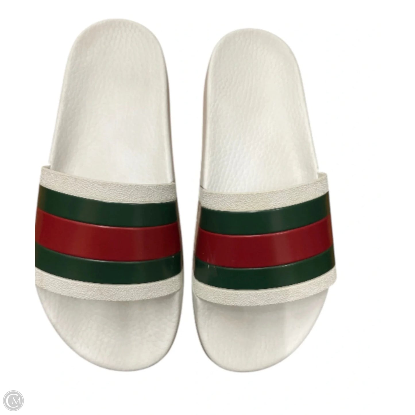 Sandals Luxury Designer By Gucci In White