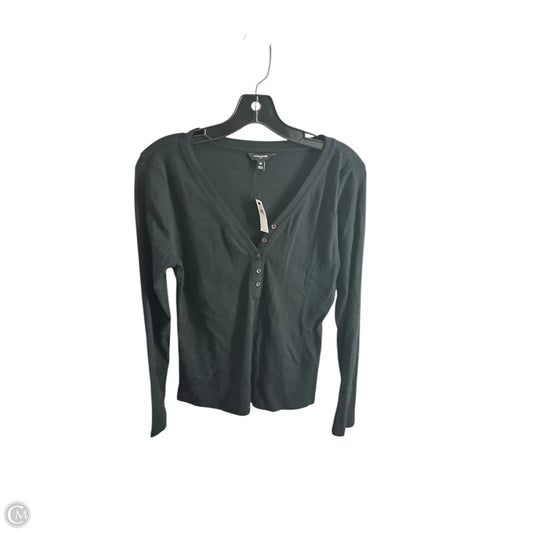 Top Long Sleeve Basic By Banana Republic In Black, Size: M