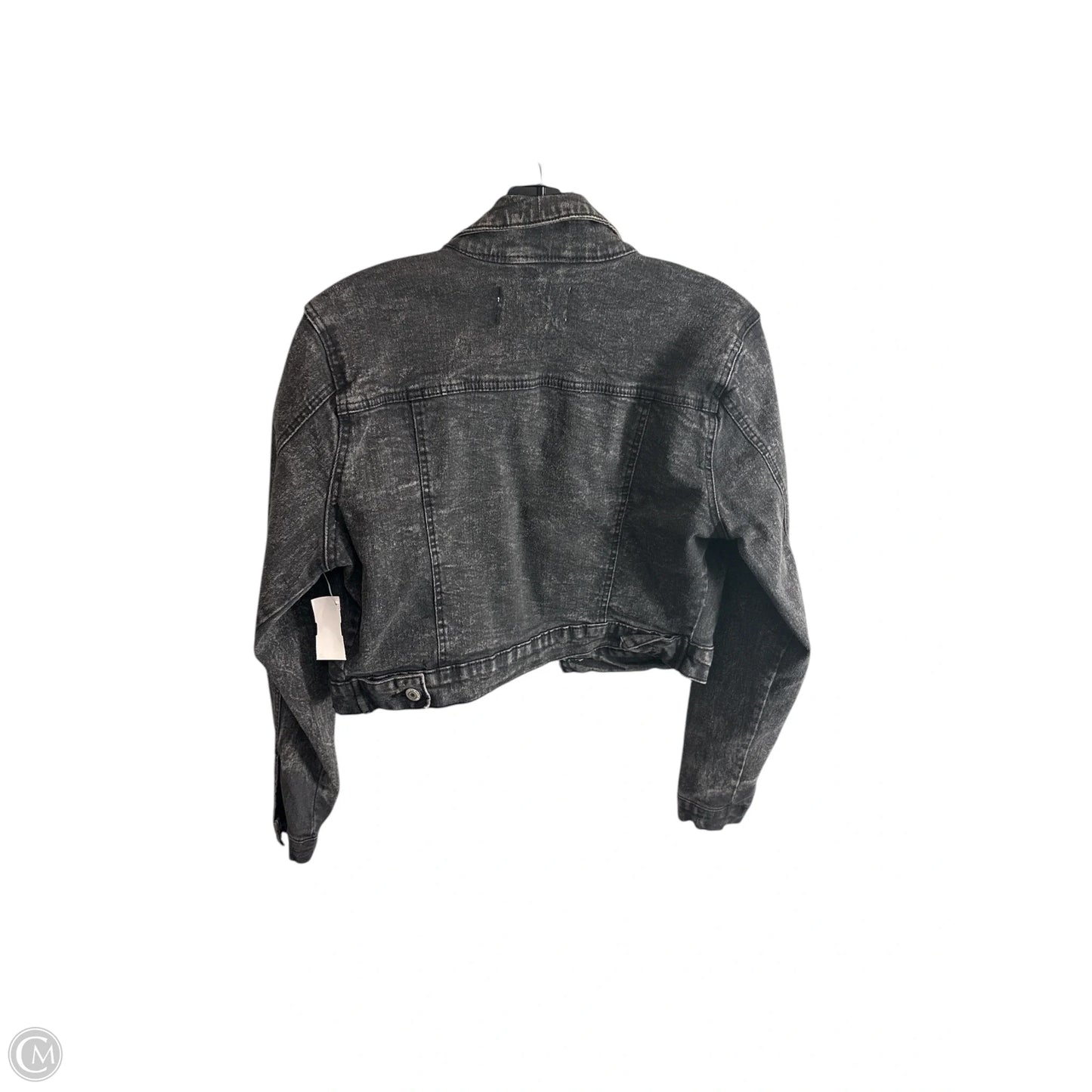 Jacket Denim By Clothes Mentor In Black, Size: M