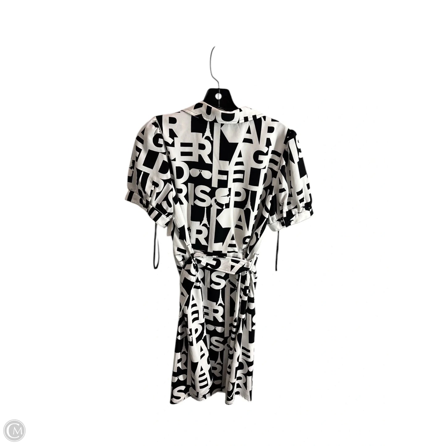 Dress Designer By Karl Lagerfeld In Black & White, Size: 10