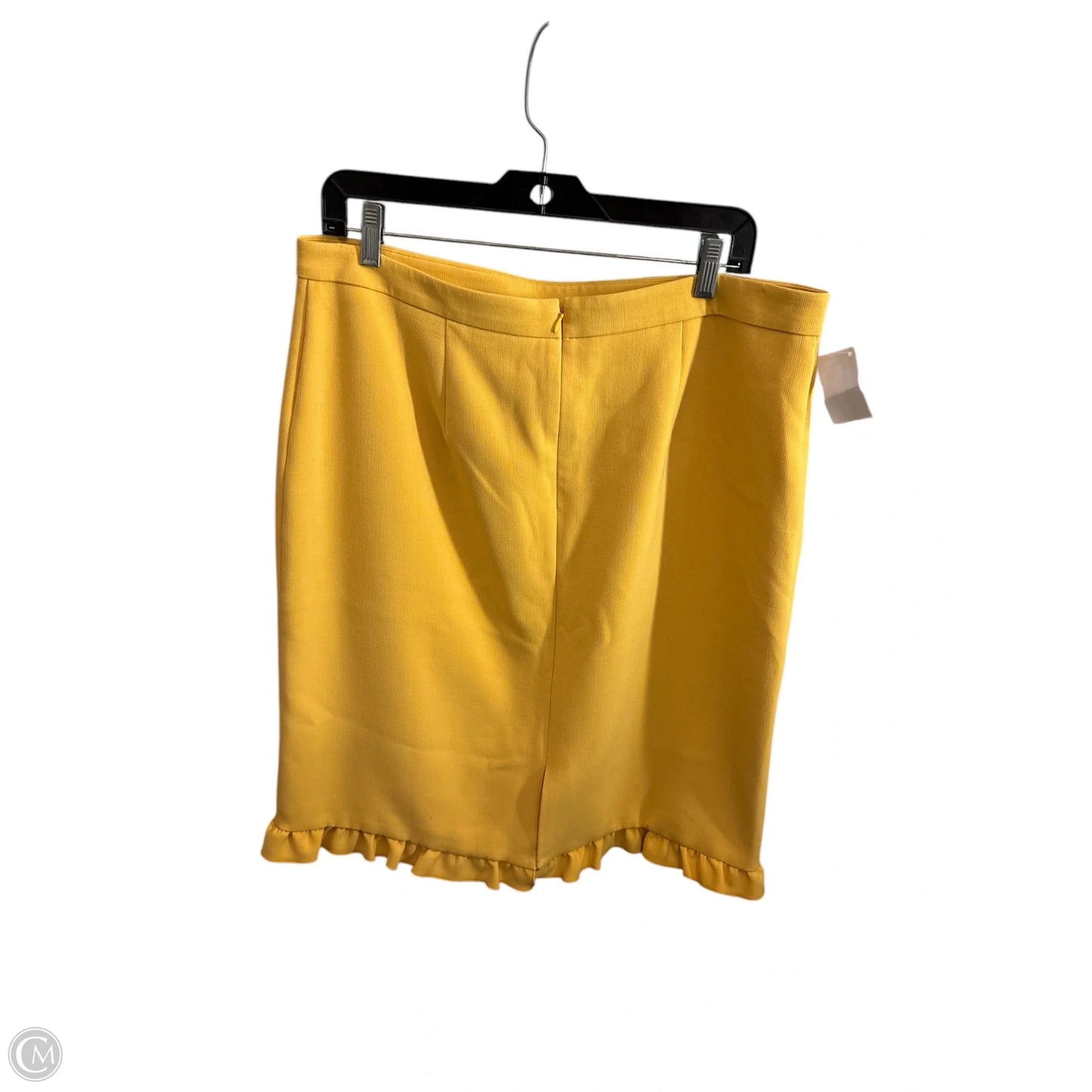 Skirt Midi By Ann Taylor In Gold, Size: 14