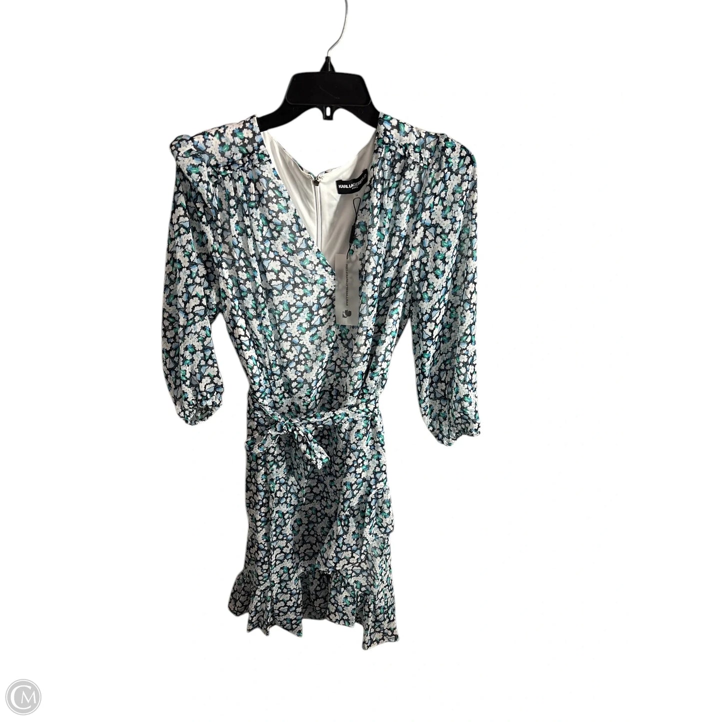 Dress Designer By Karl Lagerfeld In Floral Print, Size: 14