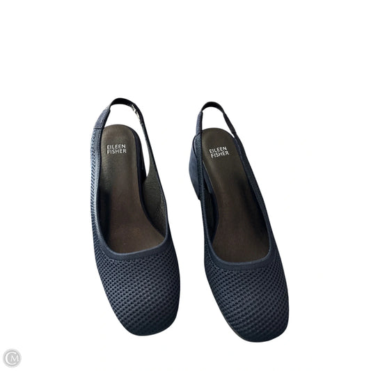 Shoes Heels Block By Eileen Fisher In Navy, Size: 9.5