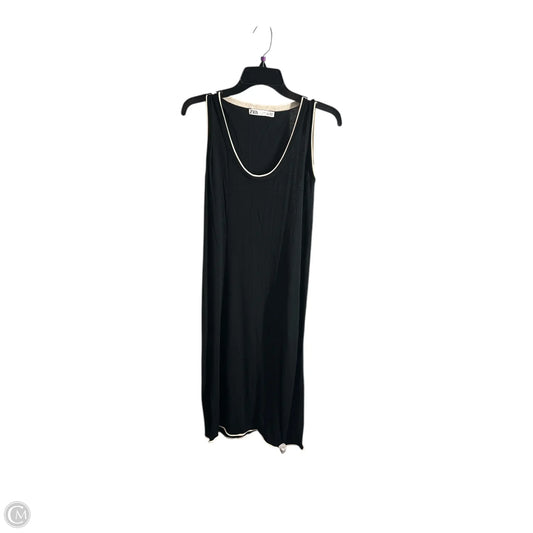 Dress Casual Midi By Zara In Black, Size: S