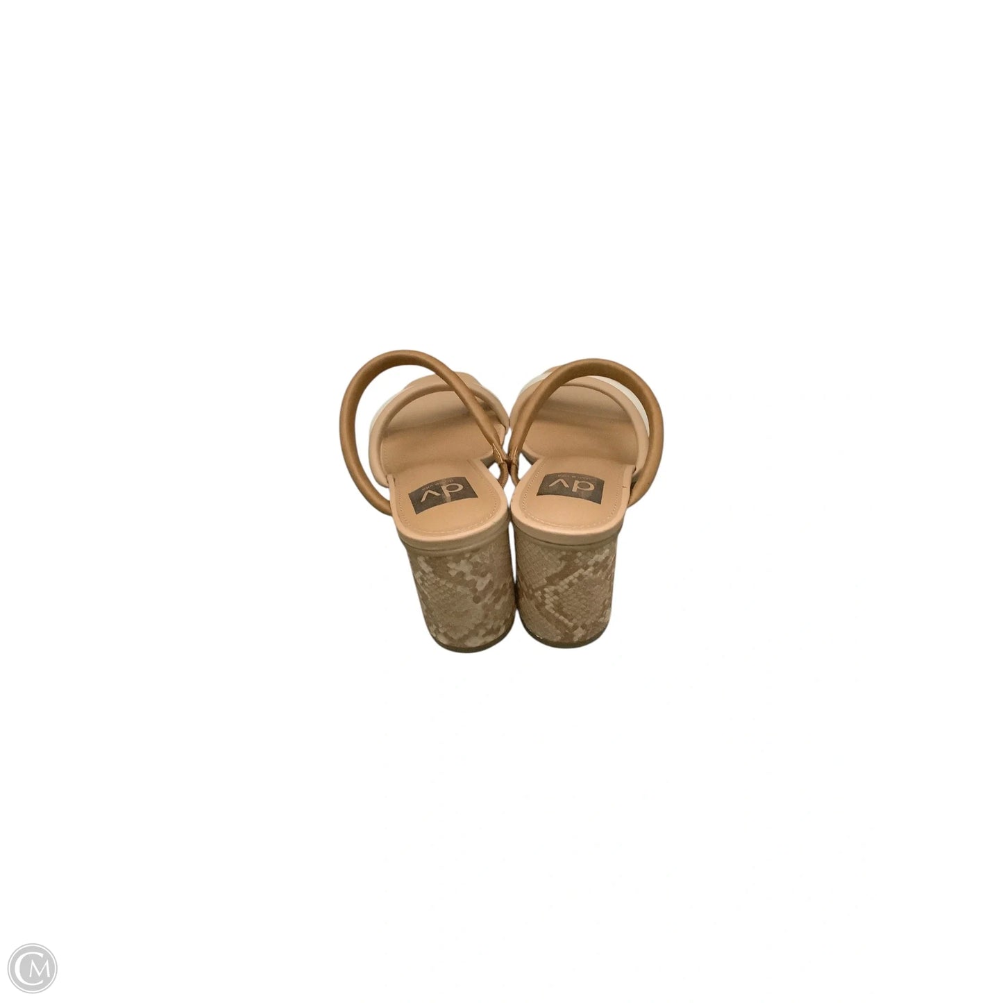 Sandals Heels Block By Dolce Vita In Tan, Size: 8.5