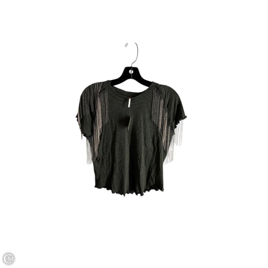Top Short Sleeve Basic By Free People In Green, Size: L