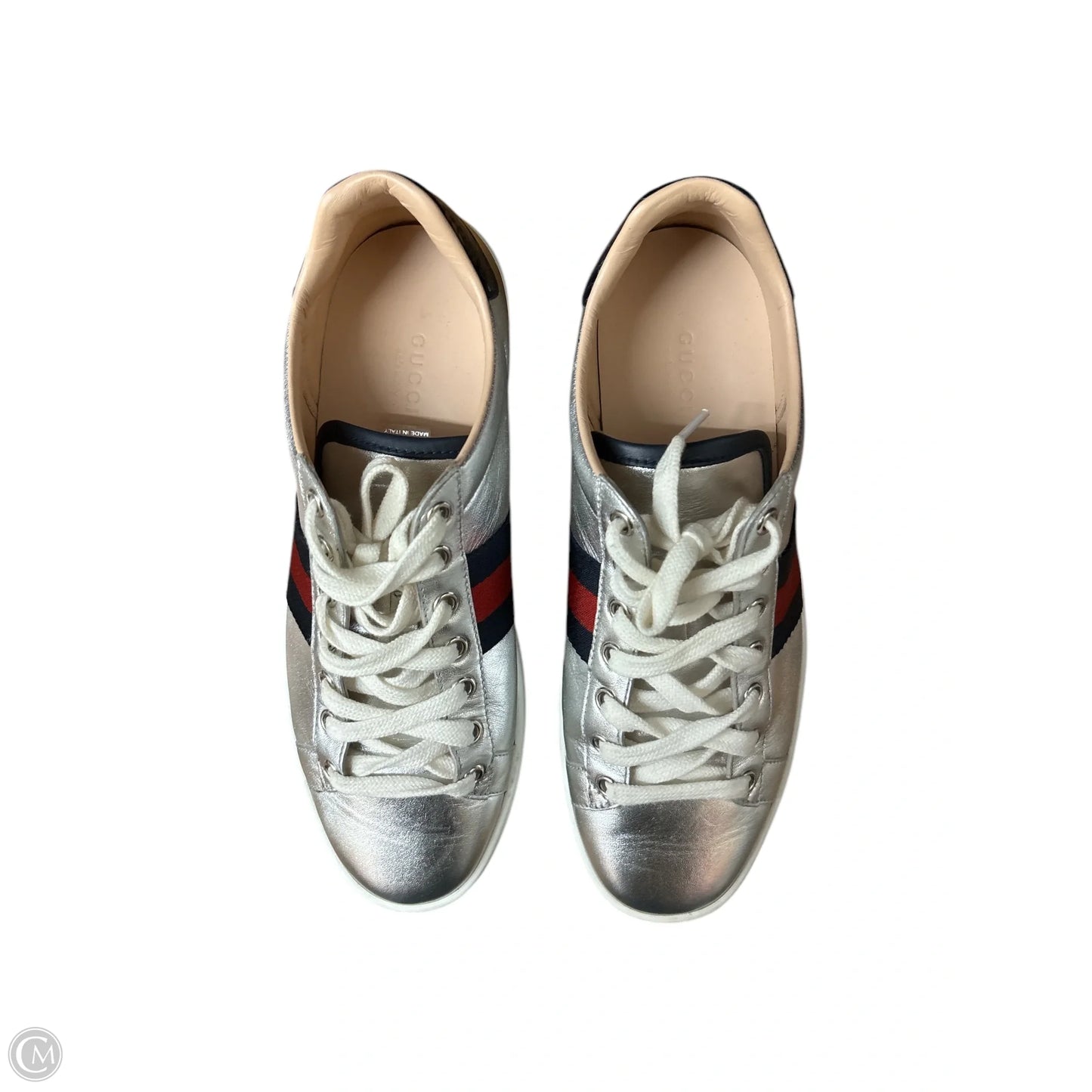 Shoes Luxury Designer By Gucci In Silver