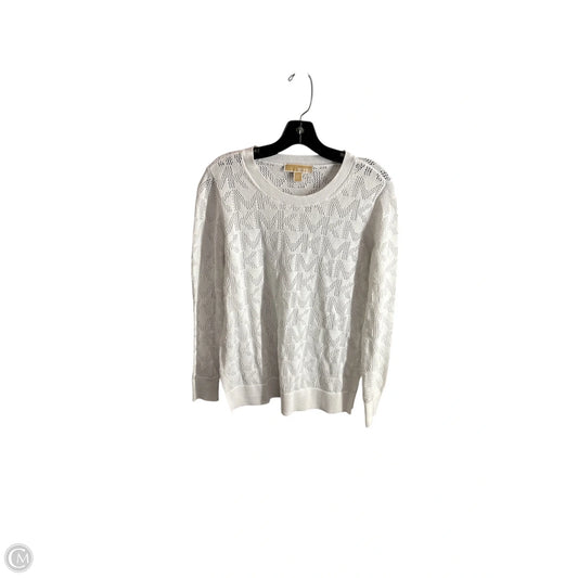 Top Long Sleeve Basic By Michael By Michael Kors In White, Size: M