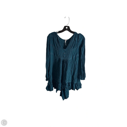 Tunic Long Sleeve By Free People In Green, Size: S