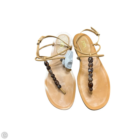 Sandals Flats By Zara In Black