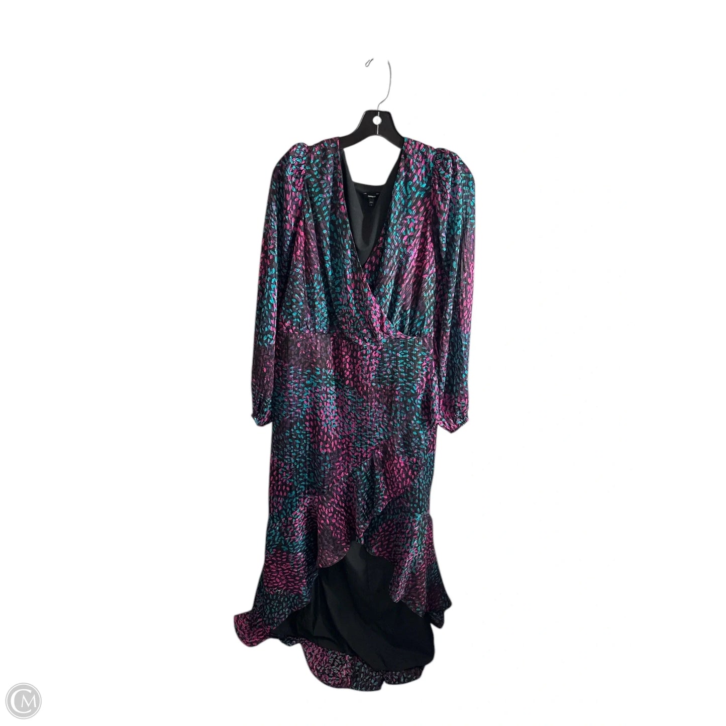 Dress Casual Maxi By Express In Multi-colored, Size: Xl