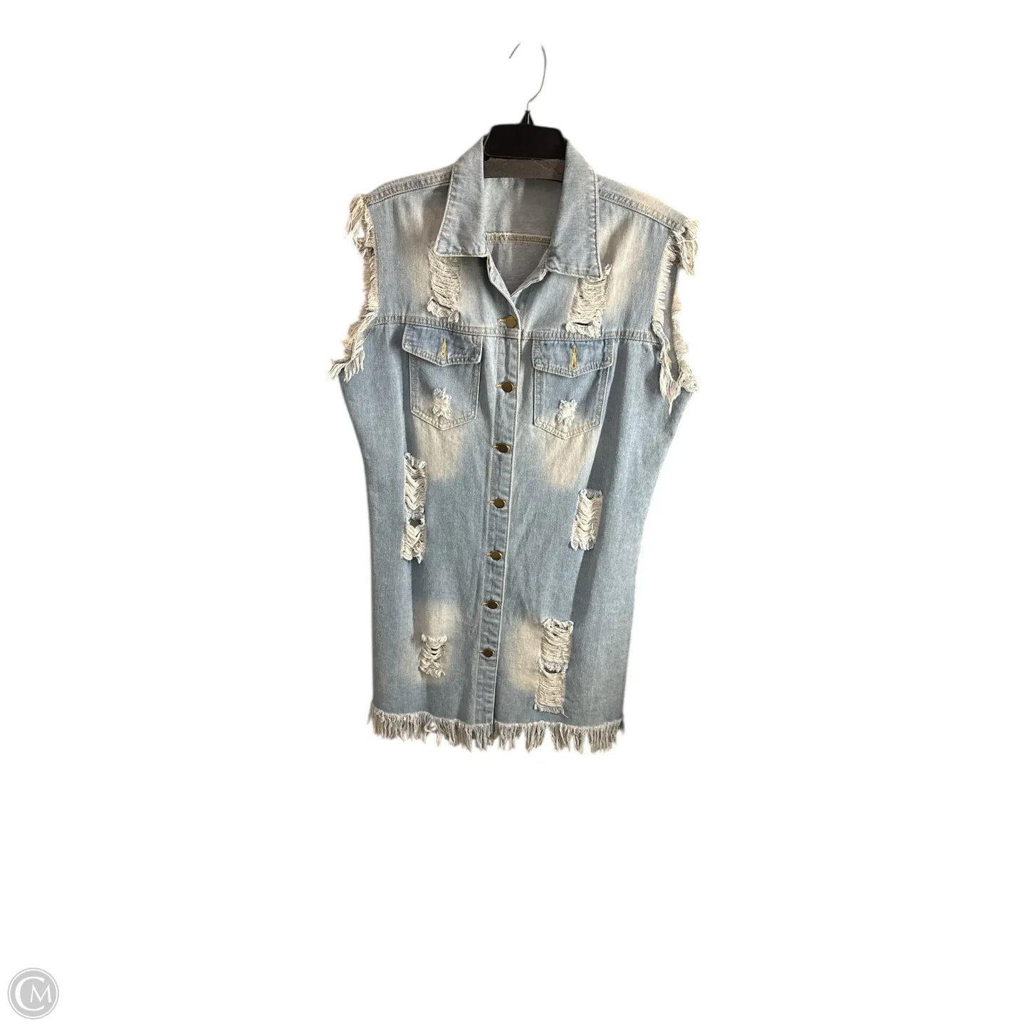 Vest Other By Clothes Mentor In Blue, Size: Xl