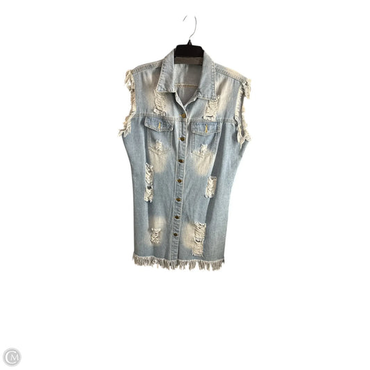 Vest Other By Clothes Mentor In Blue, Size: Xl