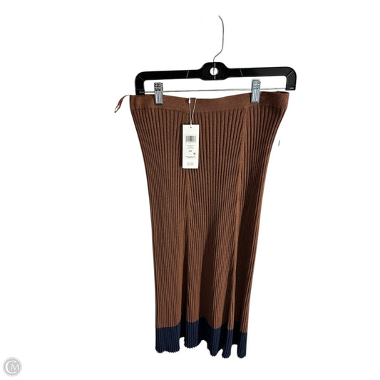 Skirt Midi By Eileen Fisher In Blue & Brown, Size: S