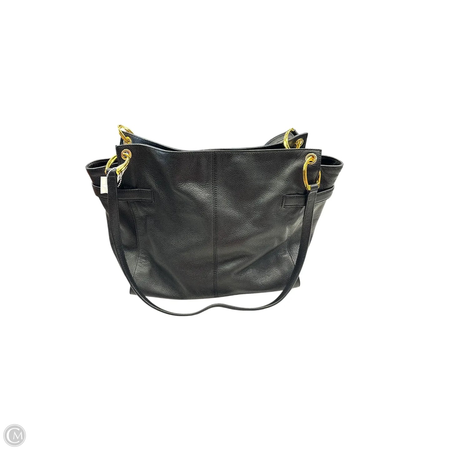 Handbag Leather By Dkny, Size: Large