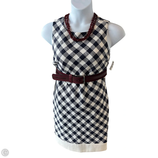 Dress Casual Midi By Brooks Brothers In Blue & White, Size: 8