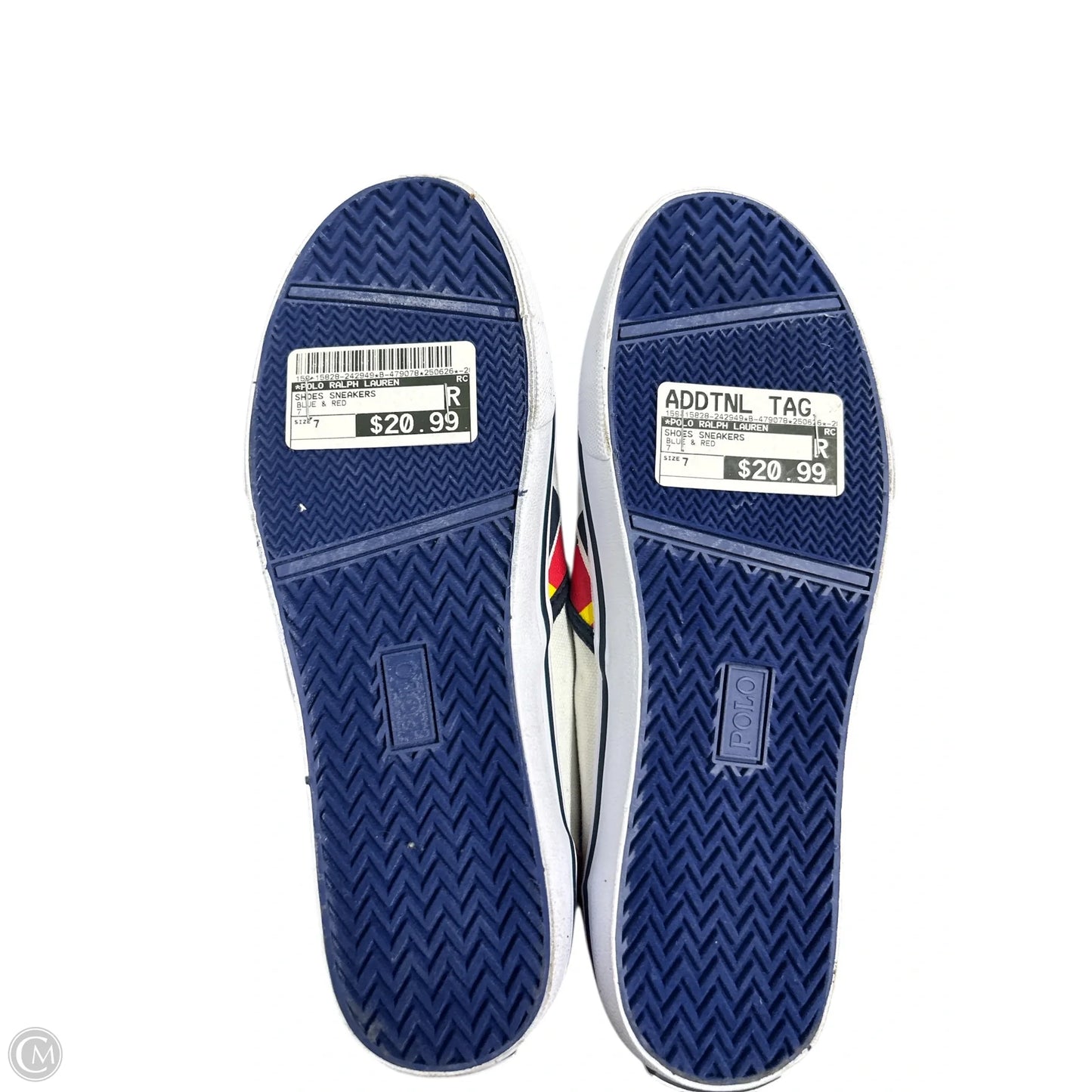 Shoes Sneakers By Polo Ralph Lauren In Blue & Red, Size: 7