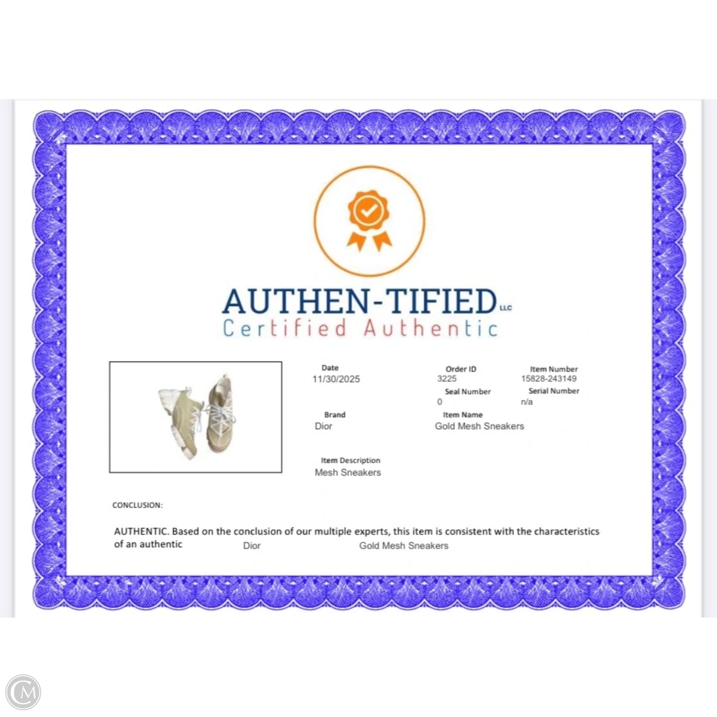 Shoes Luxury Designer By Dior In Gold