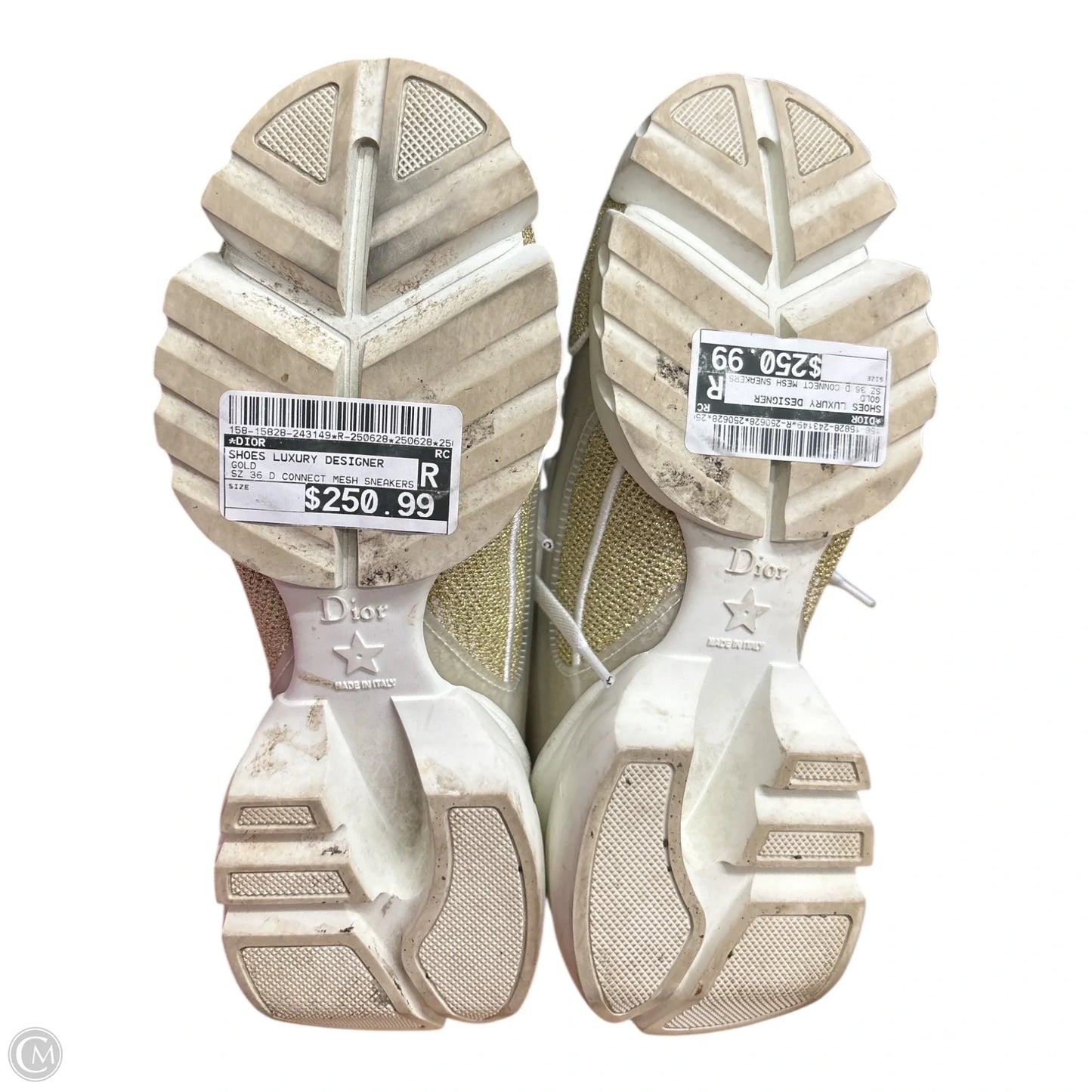 Shoes Luxury Designer By Dior In Gold