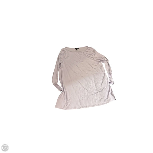 Top Long Sleeve Basic By Eileen Fisher In Purple, Size: Xl