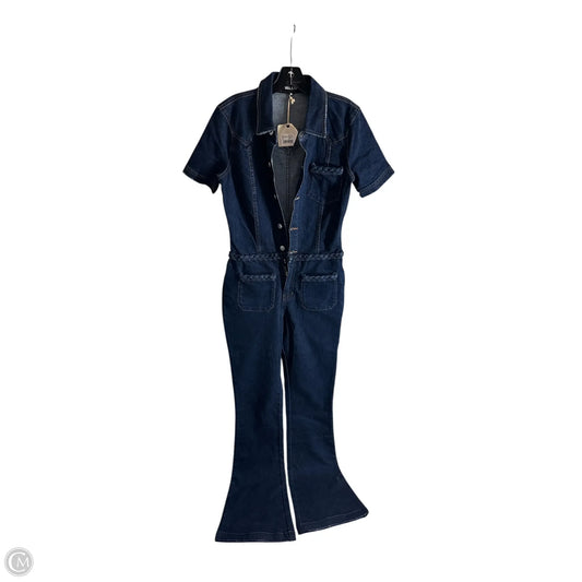 Jumpsuit By Clothes Mentor In Blue Denim, Size: M