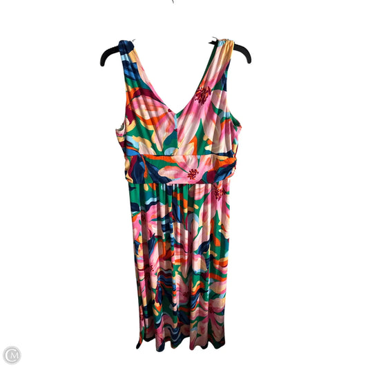 Dress Casual Maxi By Pappagallo In Multi-colored, Size: L