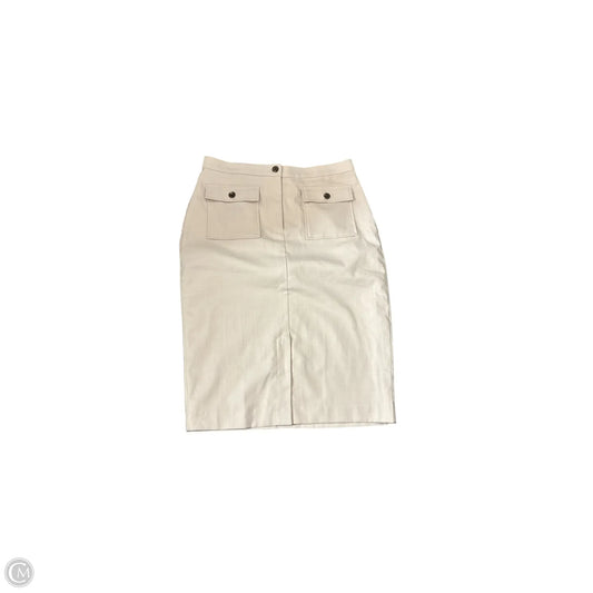 Skirt Midi By Ann Taylor In Cream, Size: 12