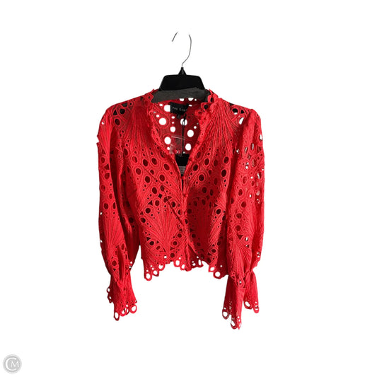 Top Long Sleeve Basic By Clothes Mentor In Red, Size: M