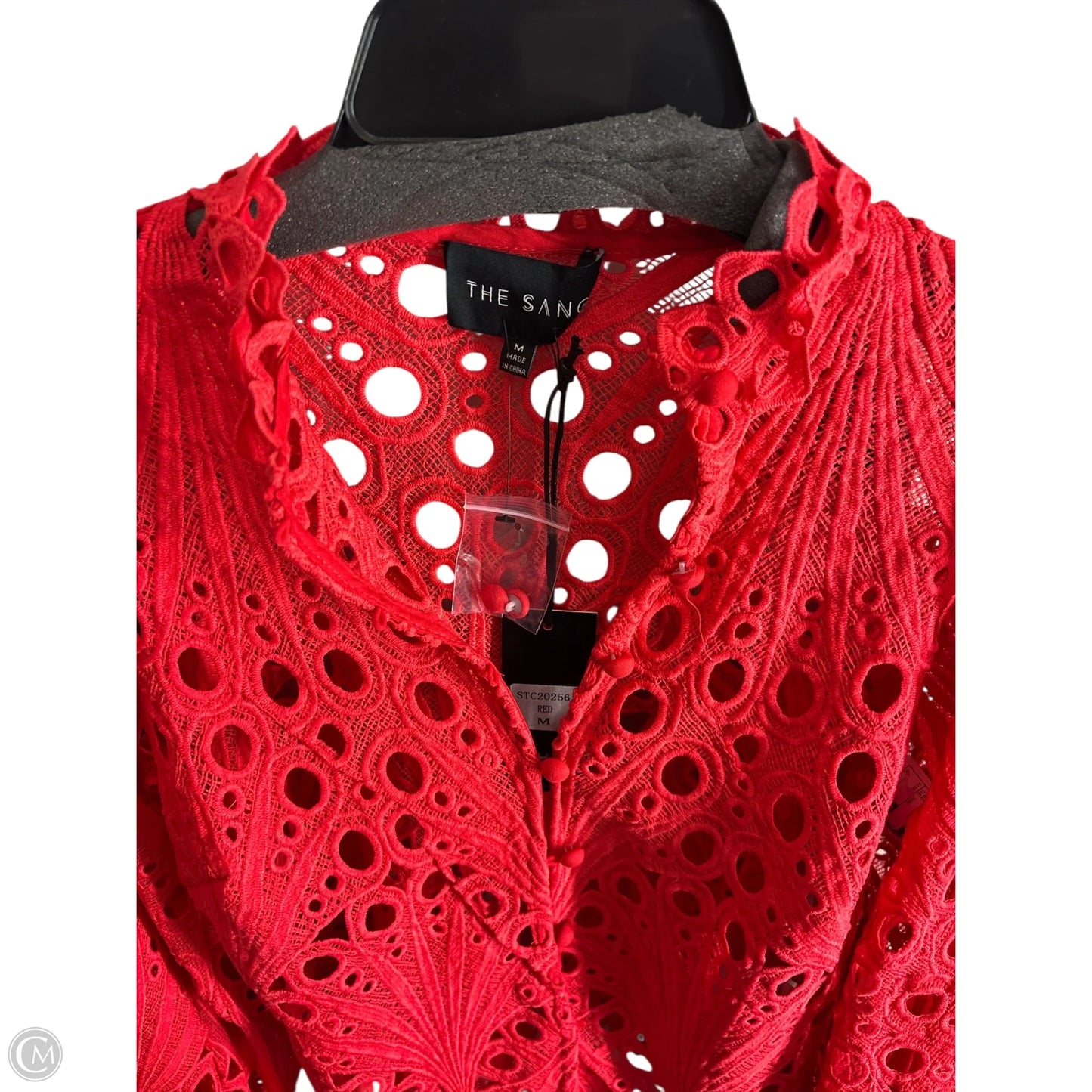 Top Long Sleeve Basic By Clothes Mentor In Red, Size: M