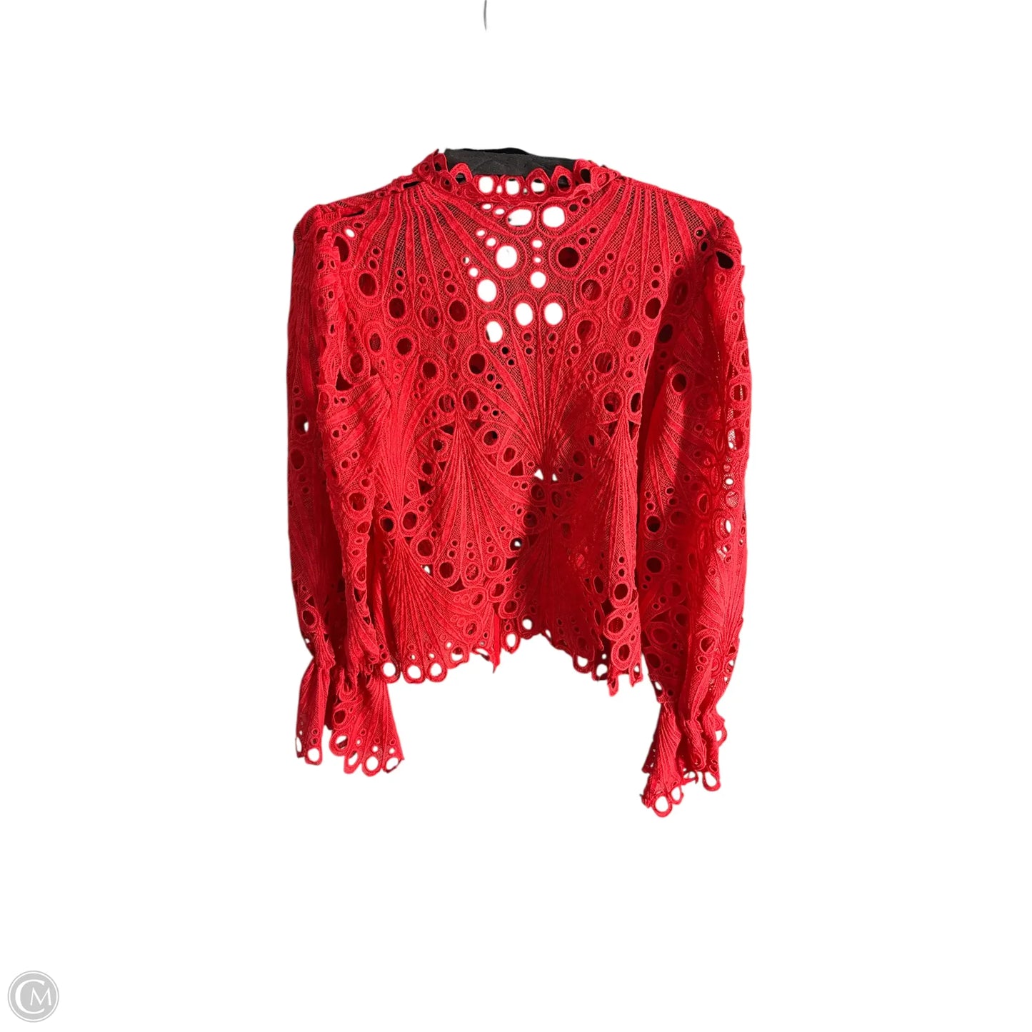 Top Long Sleeve Basic By Clothes Mentor In Red, Size: M