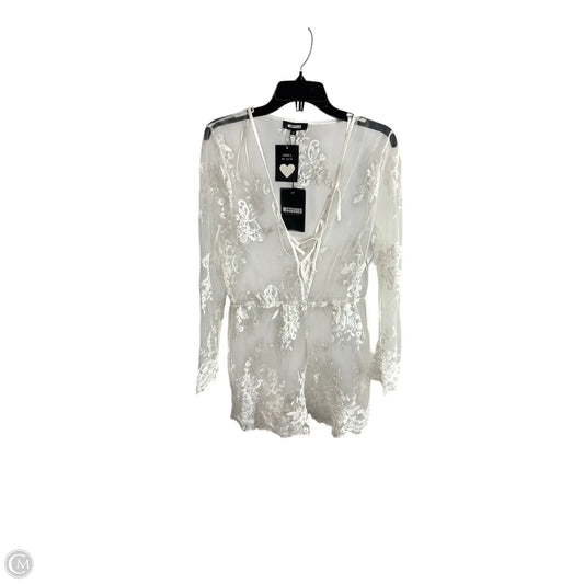 Romper By Missguided In White, Size: 12