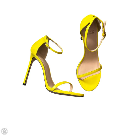 Shoes Designer By Stuart Weitzman In Yellow, Size: 9.5