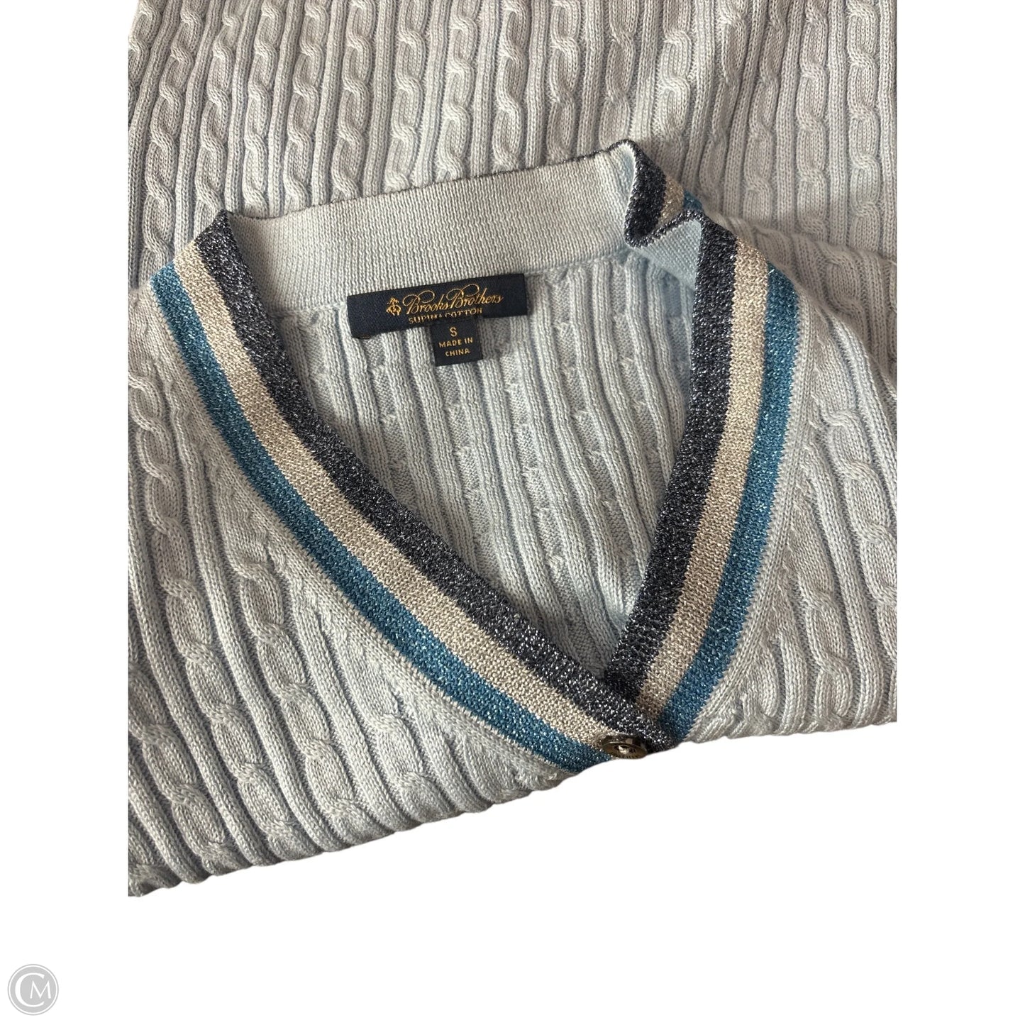 Cardigan By Brooks Brothers In Blue, Size: S
