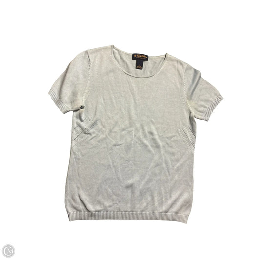 Top Short Sleeve Basic By Brooks Brothers In Blue, Size: S