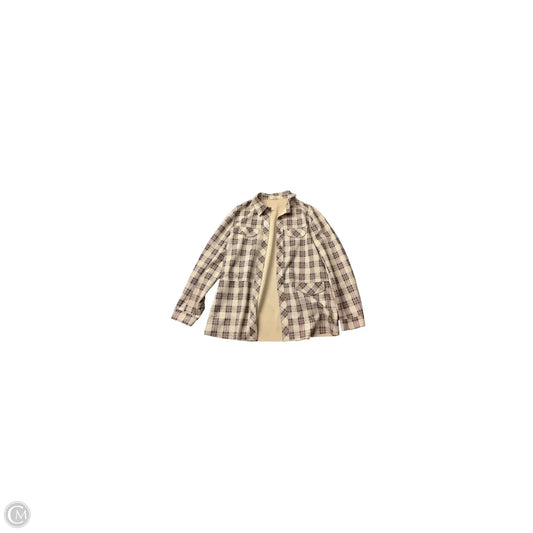 Jacket Shirt By Solitaire In Cream, Size: L