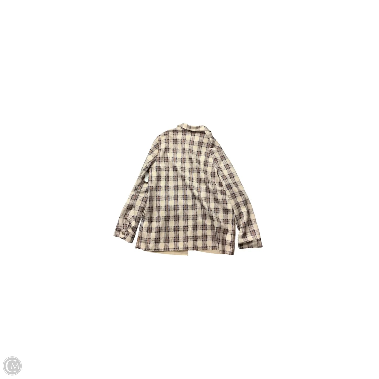 Jacket Shirt By Solitaire In Cream, Size: L