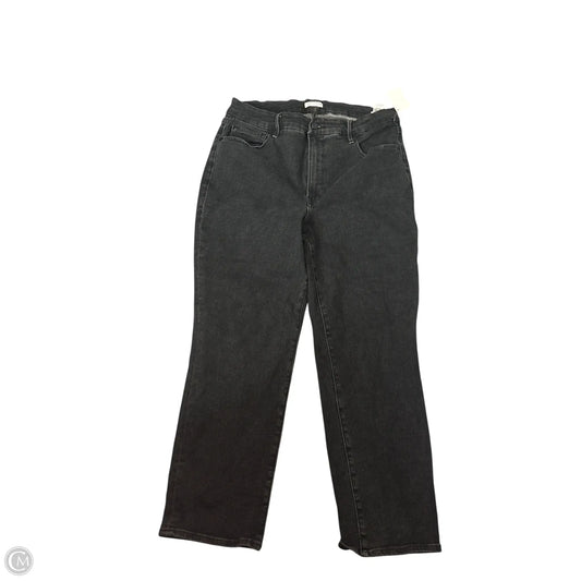Jeans Skinny By Good American In Black Denim, Size: 16
