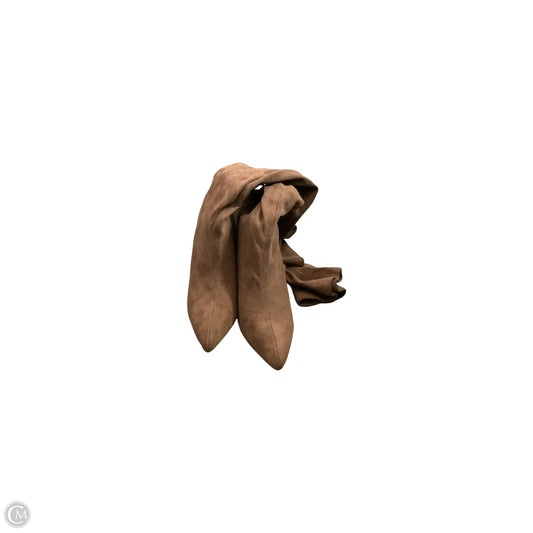 Boots Over-the-knee Heels By Fashion Nova In Brown, Size: 10