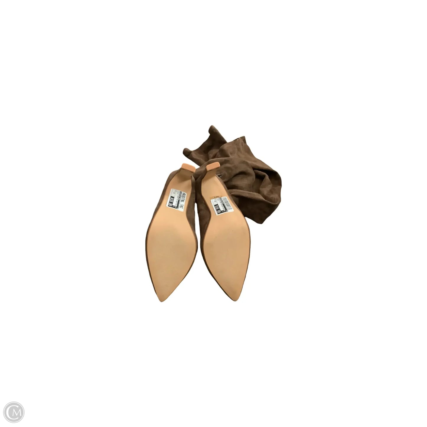 Boots Over-the-knee Heels By Fashion Nova In Brown, Size: 10