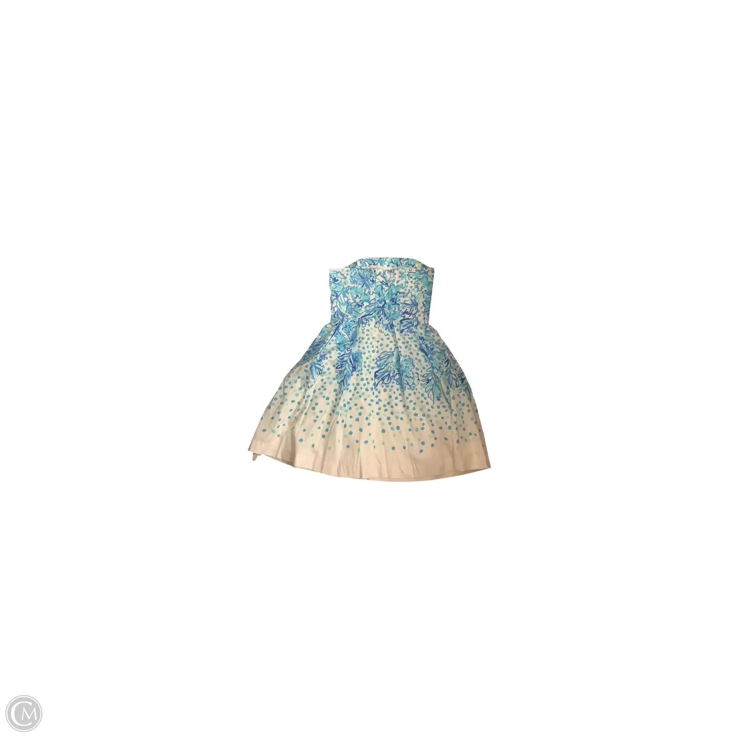 Dress Designer By Lilly Pulitzer In Blue & White, Size: 4