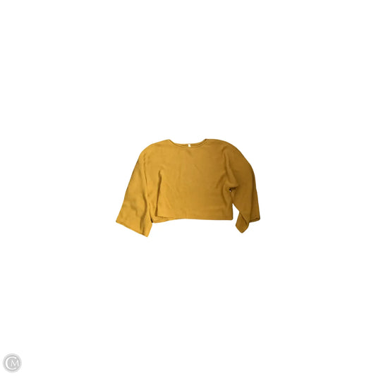 Top Long Sleeve Basic By Babaton In Gold, Size: L