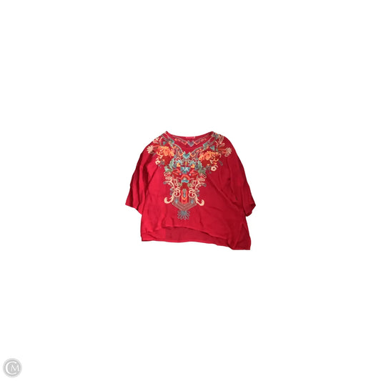 Top Long Sleeve Basic By Johnny Was In Pink, Size: Xl