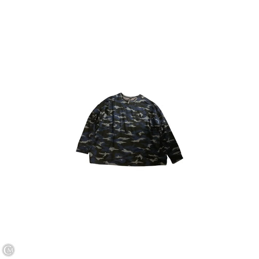 Top Long Sleeve Basic By Athleta In Camouflage Print, Size: 2x