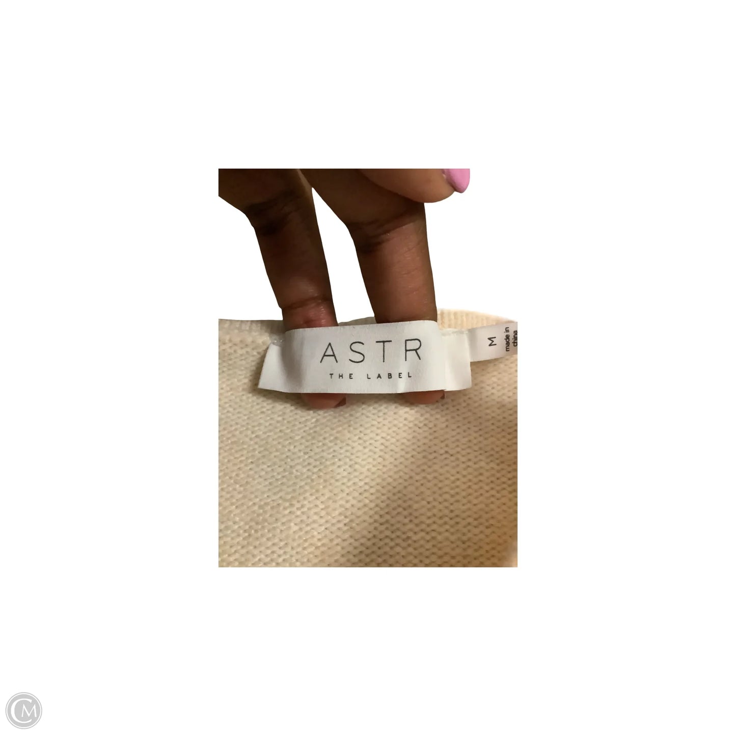 Sweater 2pc By Astr In Cream, Size: M