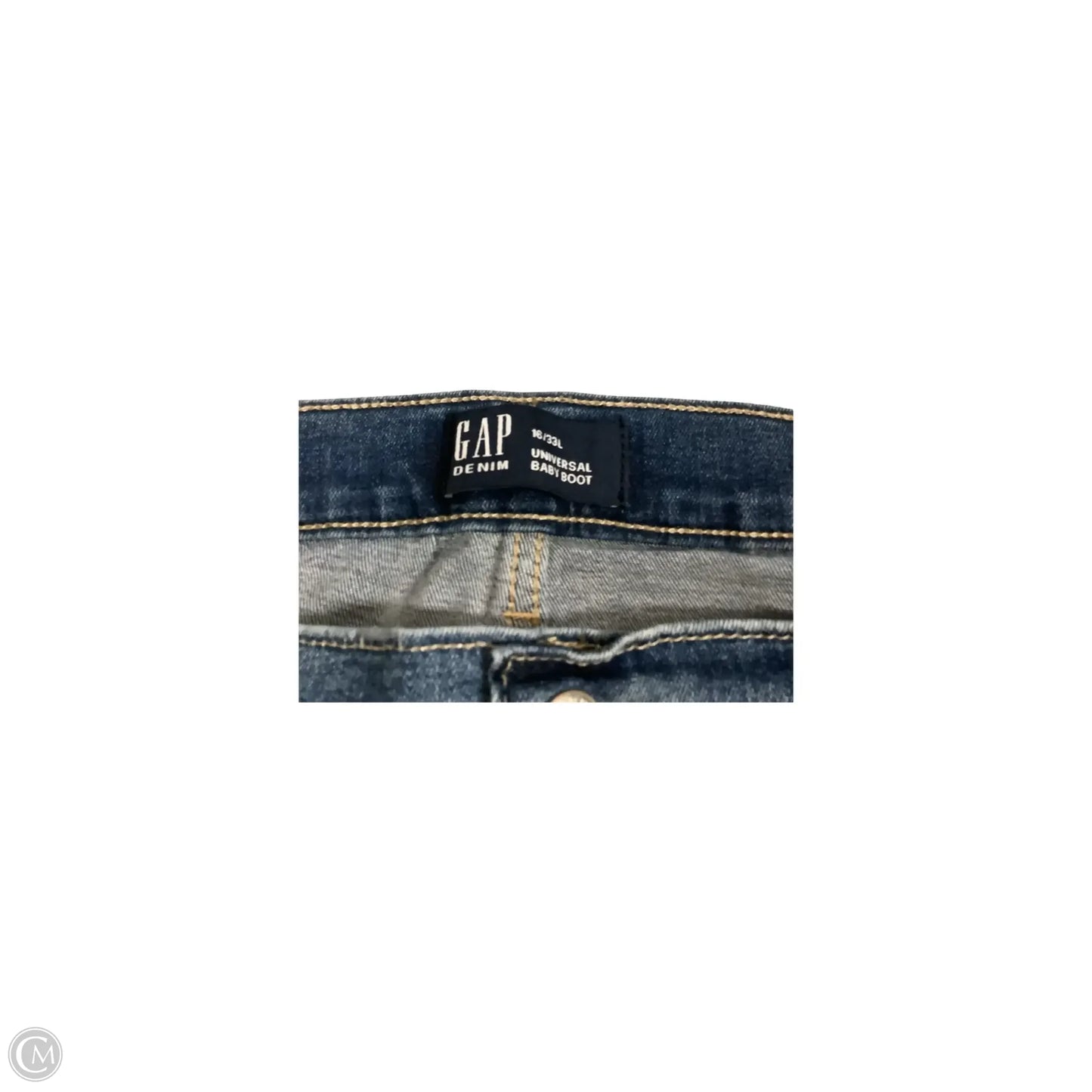 Jeans Wide Leg By Gap In Blue, Size: 16