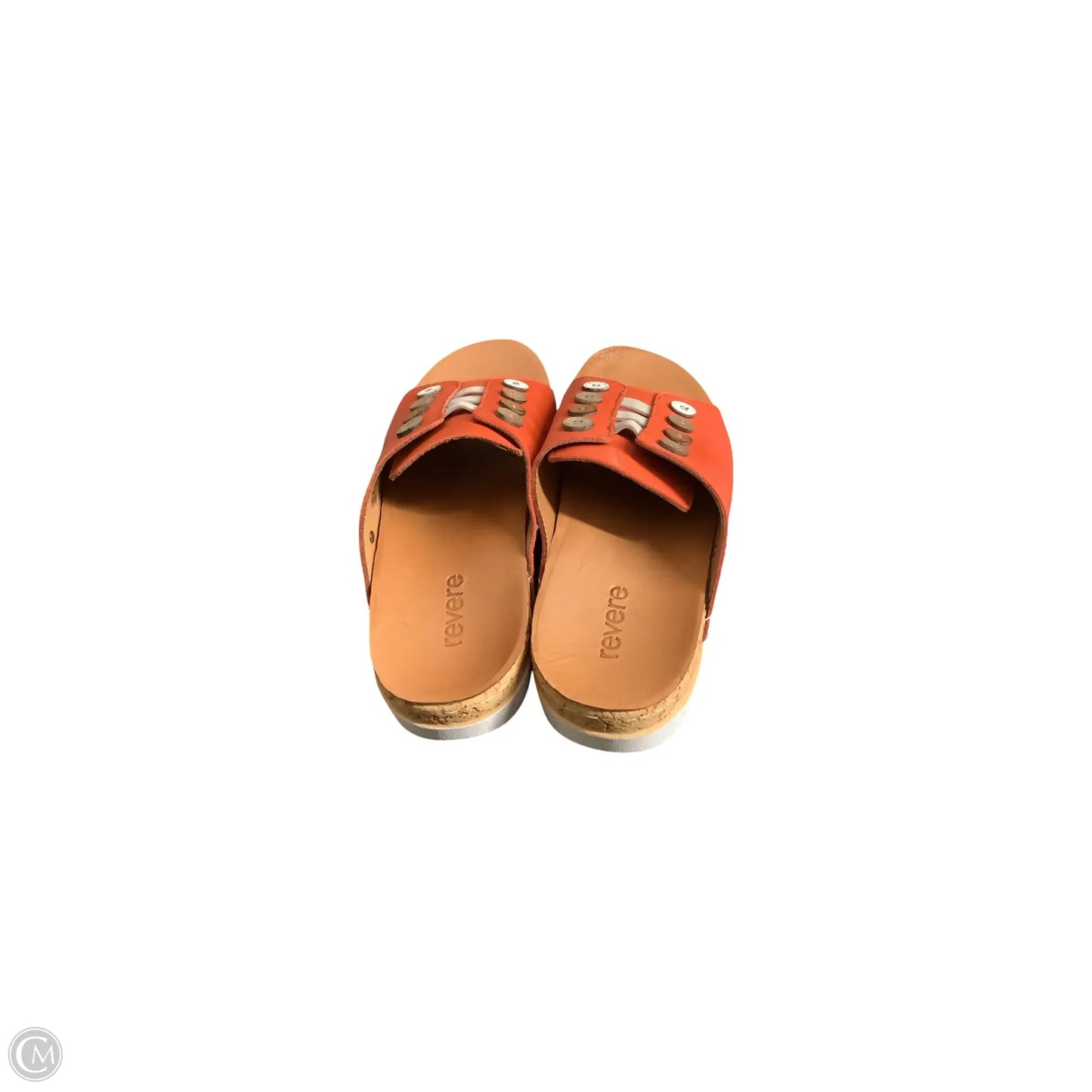 Sandals Flats By Clothes Mentor In Orange, Size: 7