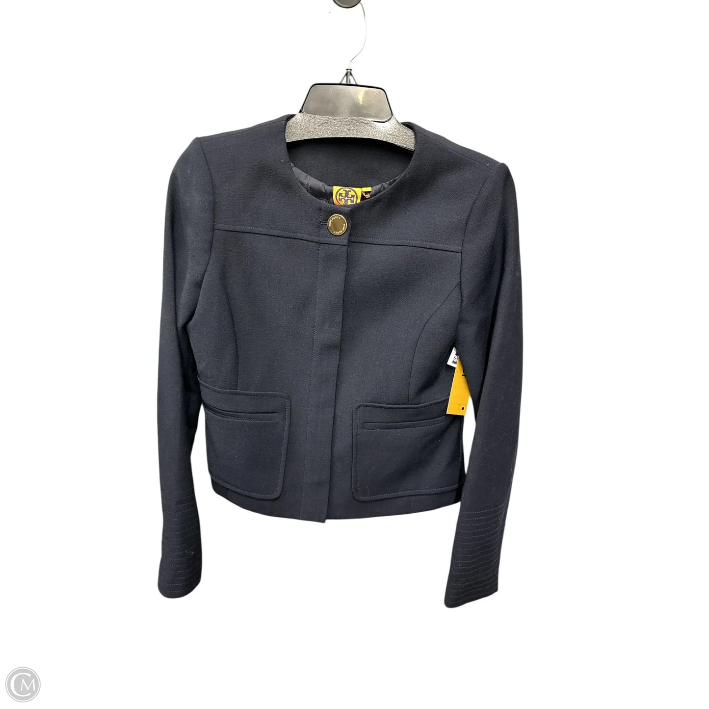 Blazer Designer By Tory Burch In Navy, Size: 4