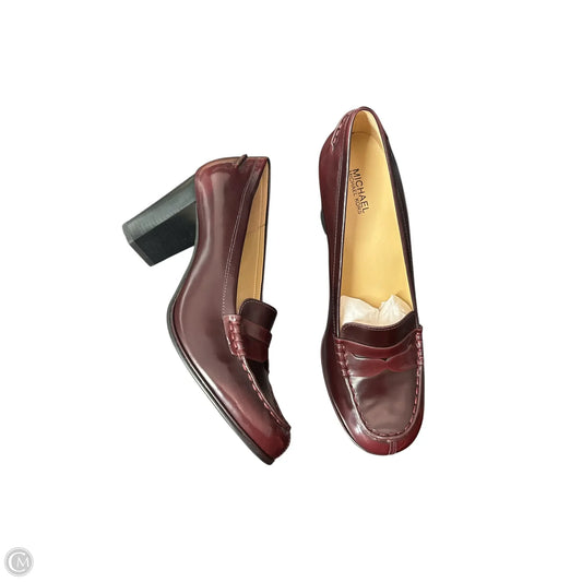 Shoes Heels Block By Michael By Michael Kors In Maroon, Size: 8