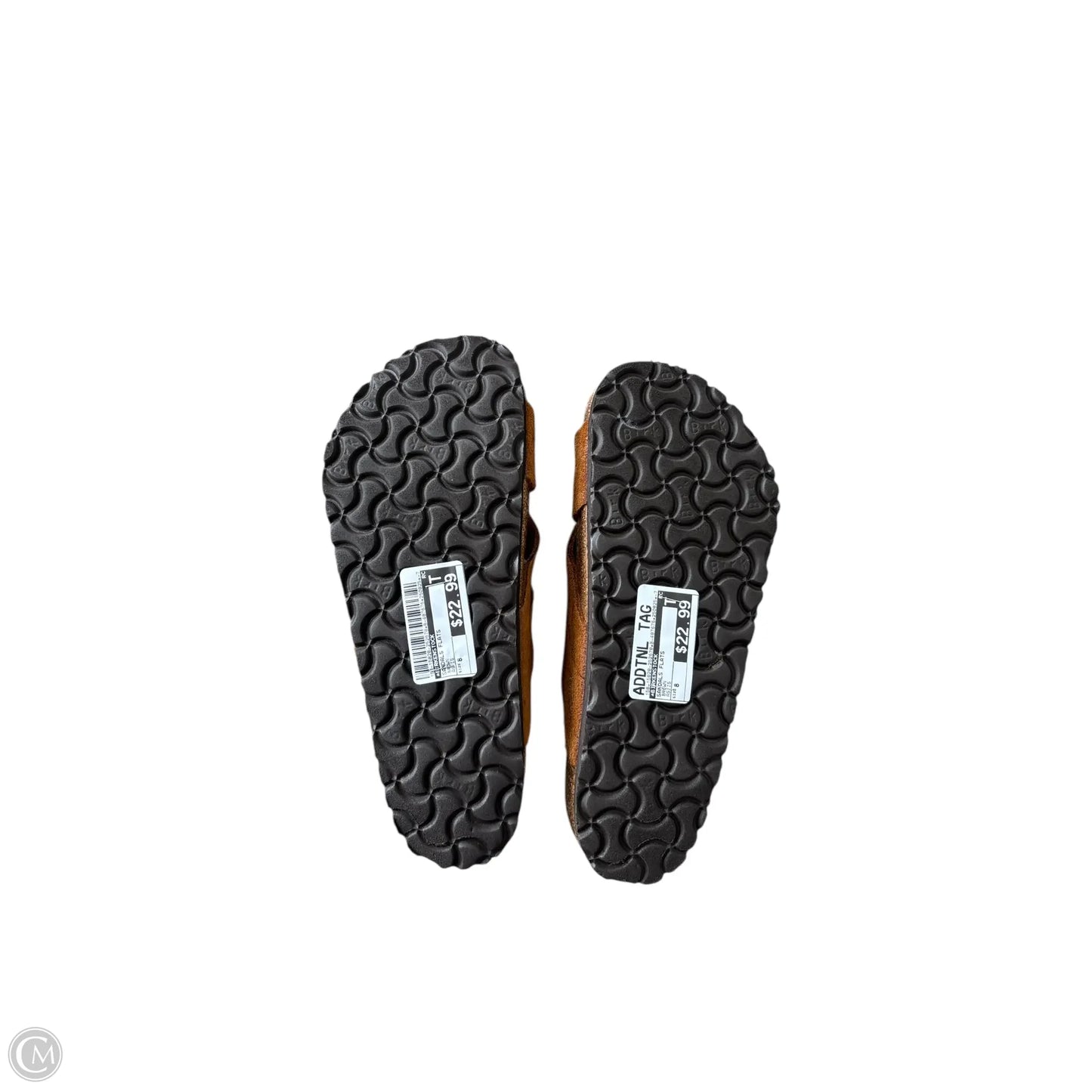 Sandals Flats By Birkenstock In Brown, Size: 8
