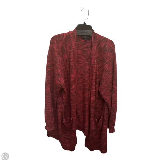 Sweater Cardigan By Lane Bryant In Red, Size: 3x